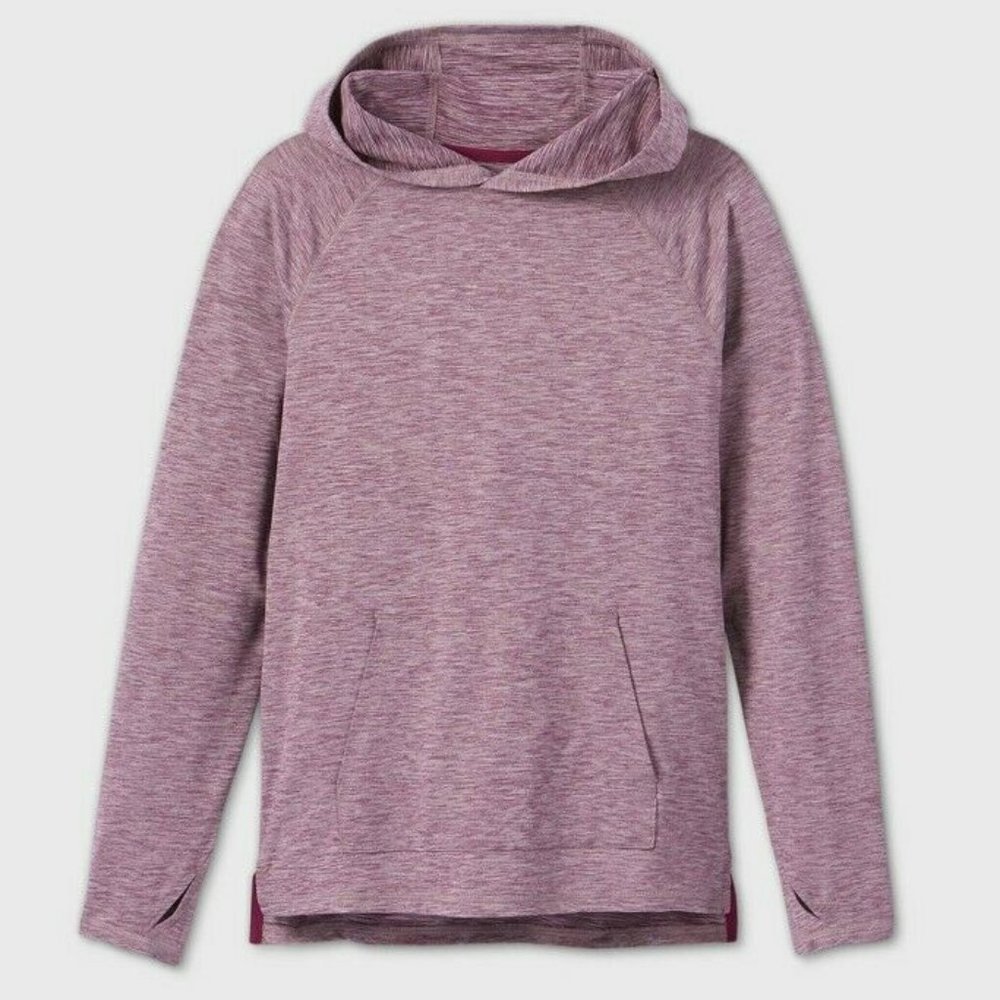NEW All in Motion Raspberry Purple Long Sleeve Seamless Hoodie Kids Unisex